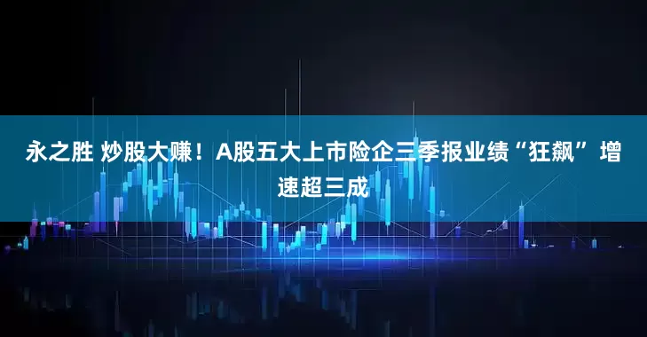 永之胜 炒股大赚！A股五大上市险企三季报业绩“狂飙” 增速超三成